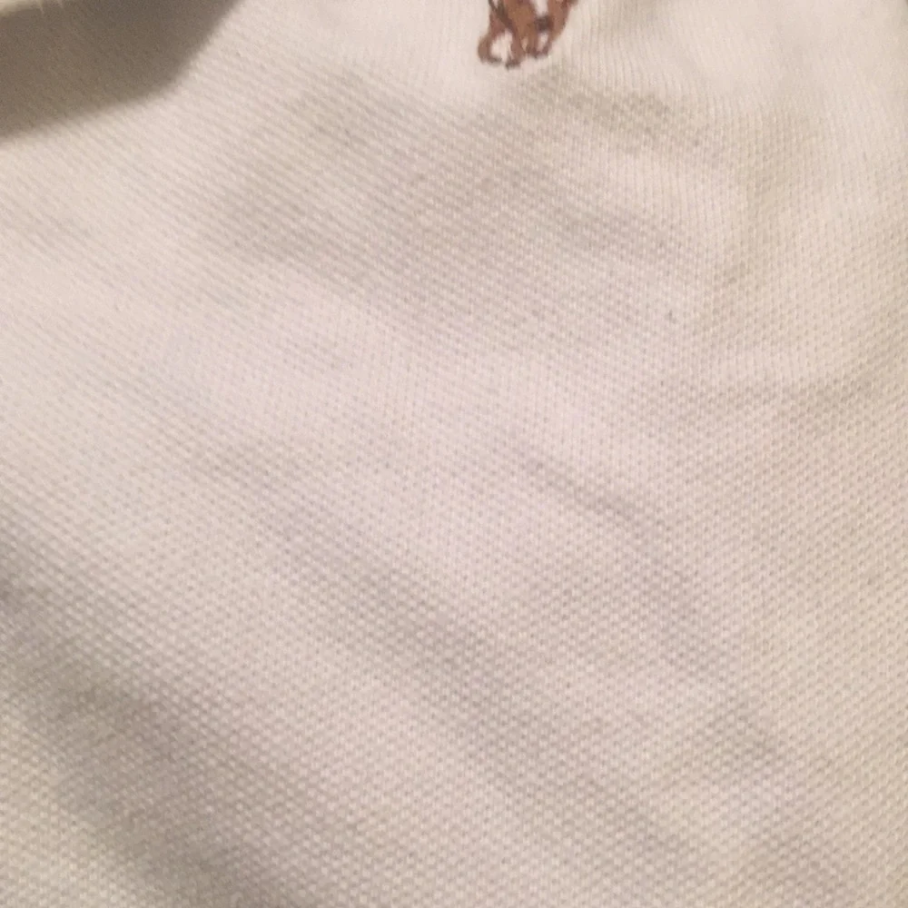 Ralph Lauren White Polo Shirt Sz Medium (8-10)